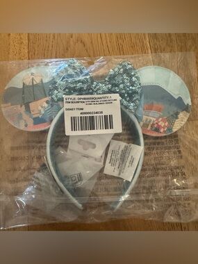 LOUNGEFLY DISNEY STUDIOS STUDIO SKYLINE ICONIC BUILDINGS Ear Headband EARS RARE